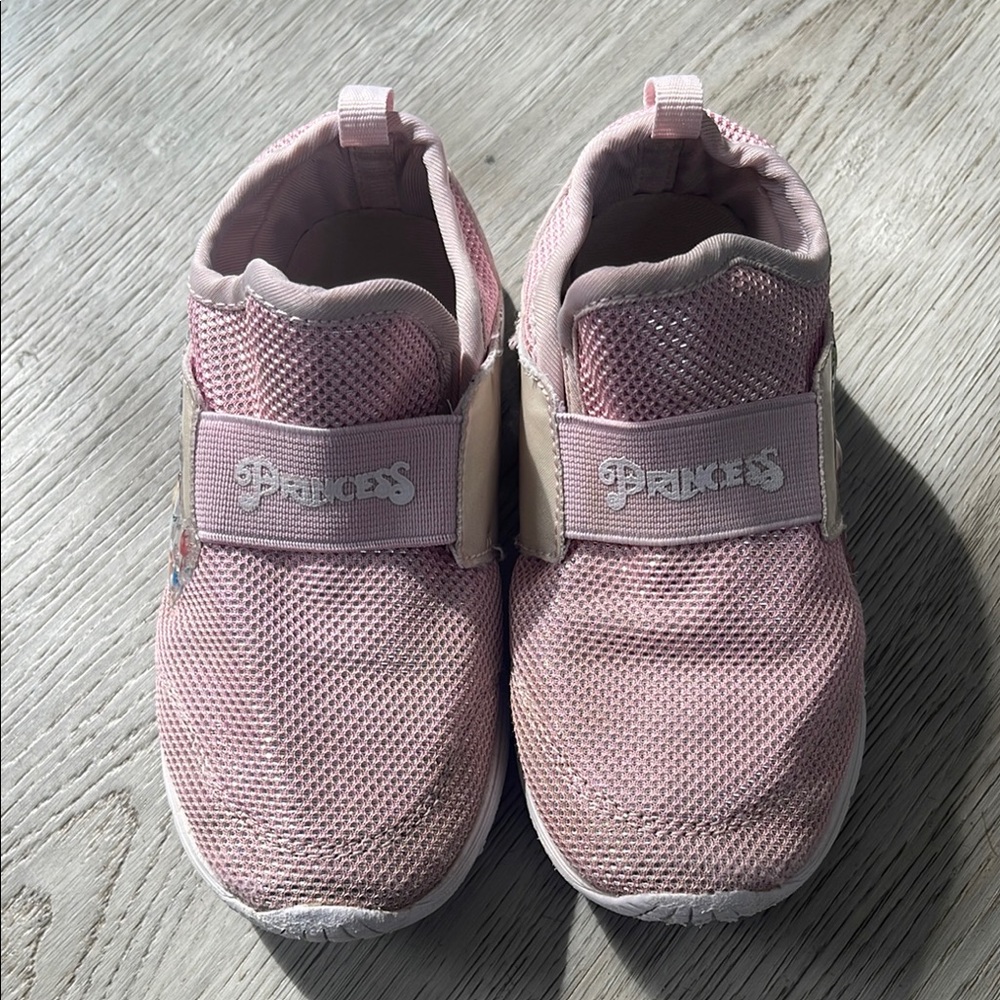 Disney Pink Sneakers with Elastic Strap and Breathable Fabric